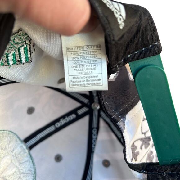 Boston Celtics baseball hat Adidas Lucky Clover patch graphics adjustable - Picture 10 of 11